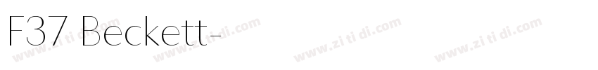 F37 Beckett字体转换